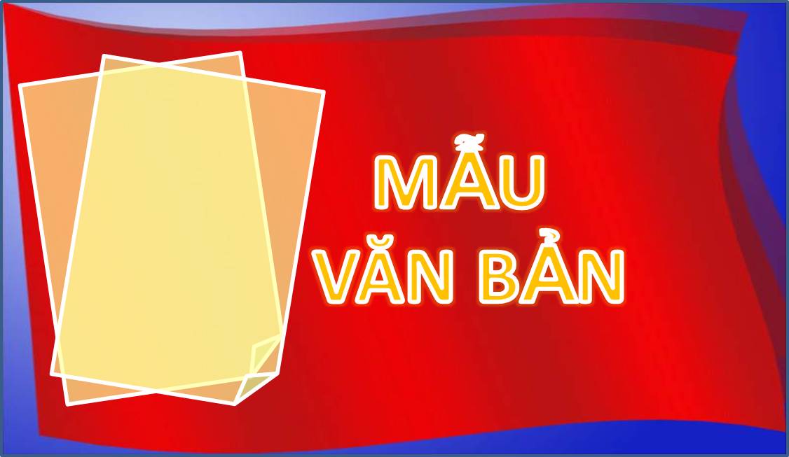 Mẫu Văn Bản – Đảng Ủy